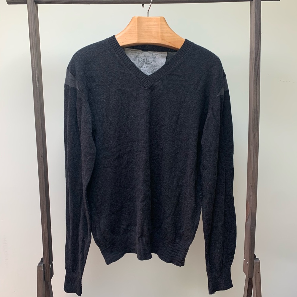 Buffalo David Bitton gray v-neck sweater